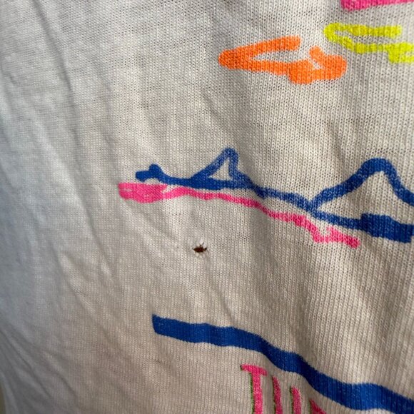 Vintage 1980s John Lennon The Kite T-Shirt, Distressed, Fruit of the Loom Size L - Picture 12 of 14